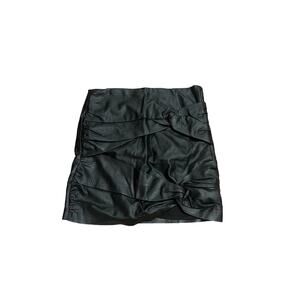 Guess Mini Black Leather Skirt